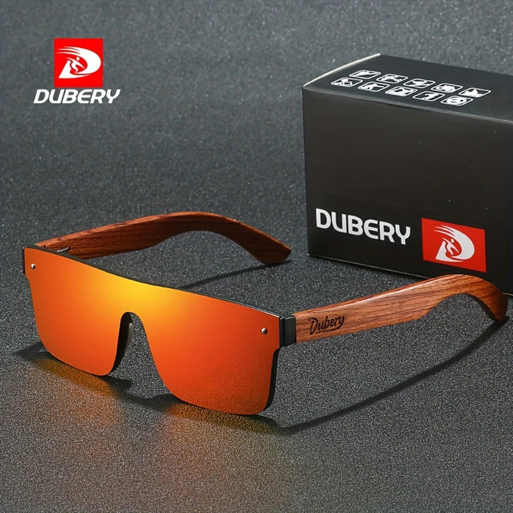 DUBERY Gafas de Sol Polarizadas UV400 | Marco de Madera | 6 Colores