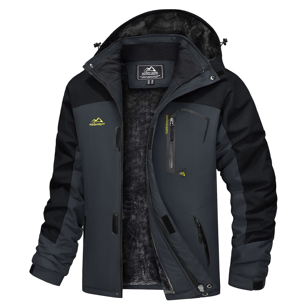 MAGCOMSEN Men's Winter Jacket | Fleece Lined | Ski & Hiking