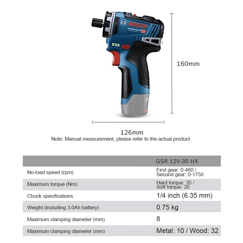 Bosch GSR 12V-35 | Brushless Cordless Drill Driver | Bare Tool