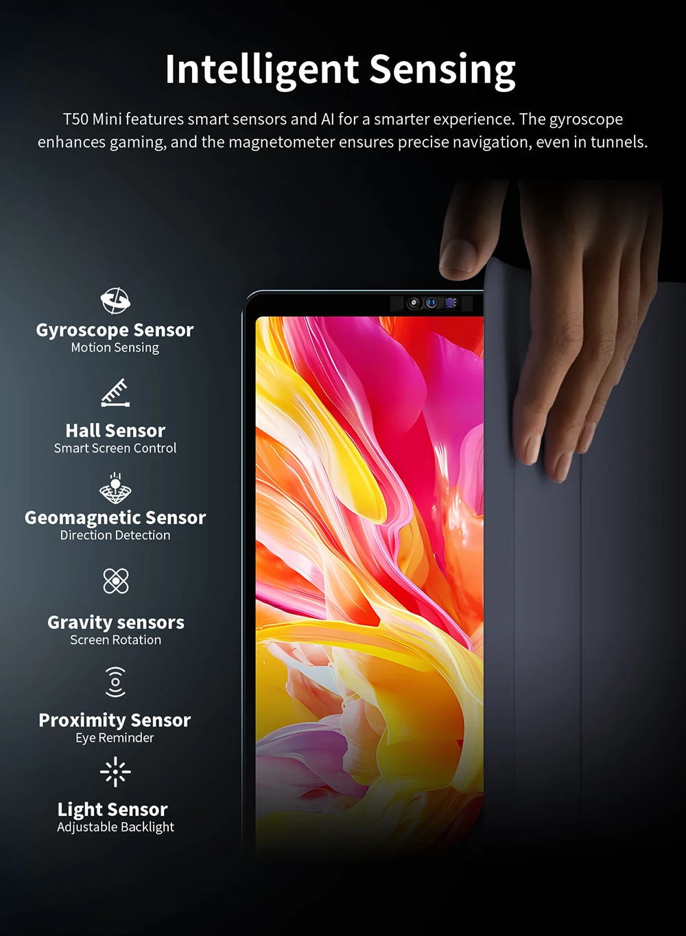 Tablet Teclast T50 Mini 8.7" | Android 15 | 20GB RAM + 128GB | 4G LTE | 120Hz | G99 Octa-Core | GPS | Con Funda