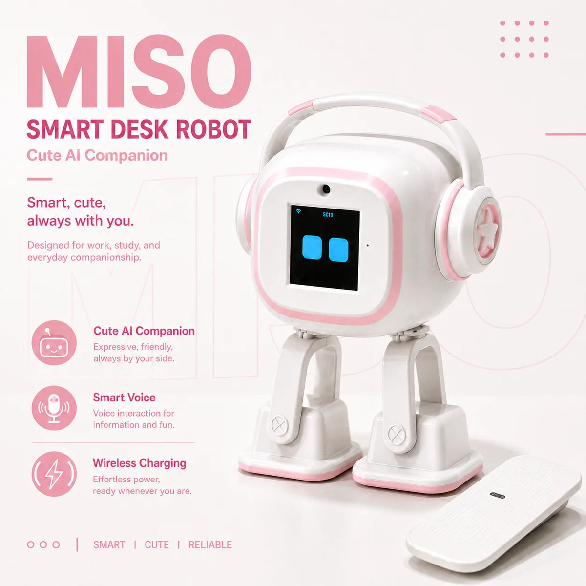 Robot Compañero IA – Control por Voz, Interacción Emocional, Cámara, Chat Inteligente y Baile