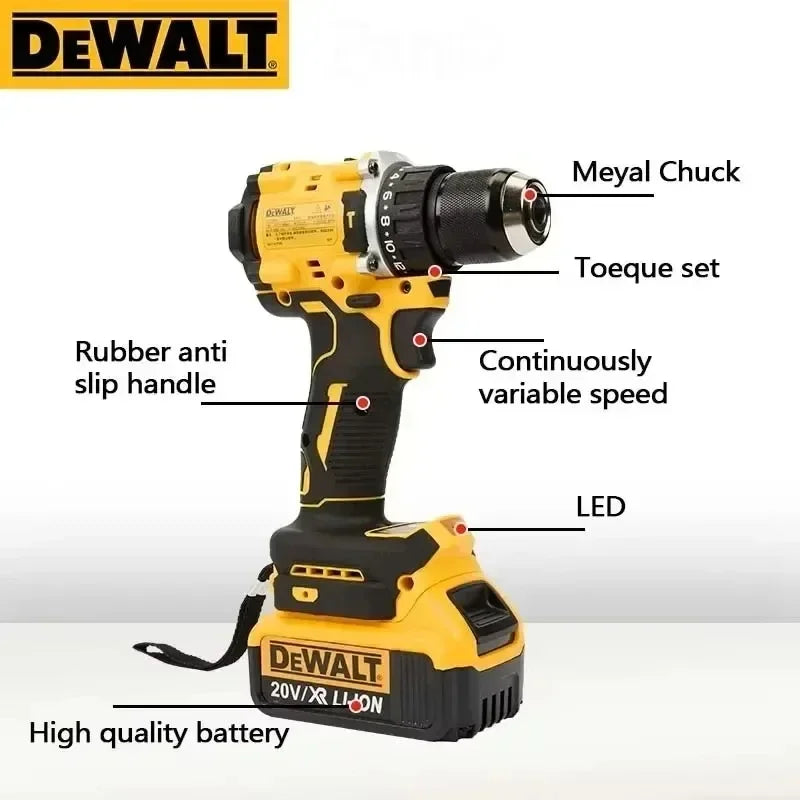 DEWALT-Compatible DCD805 20V Kits | 2Ah/6Ah Battery & Charger