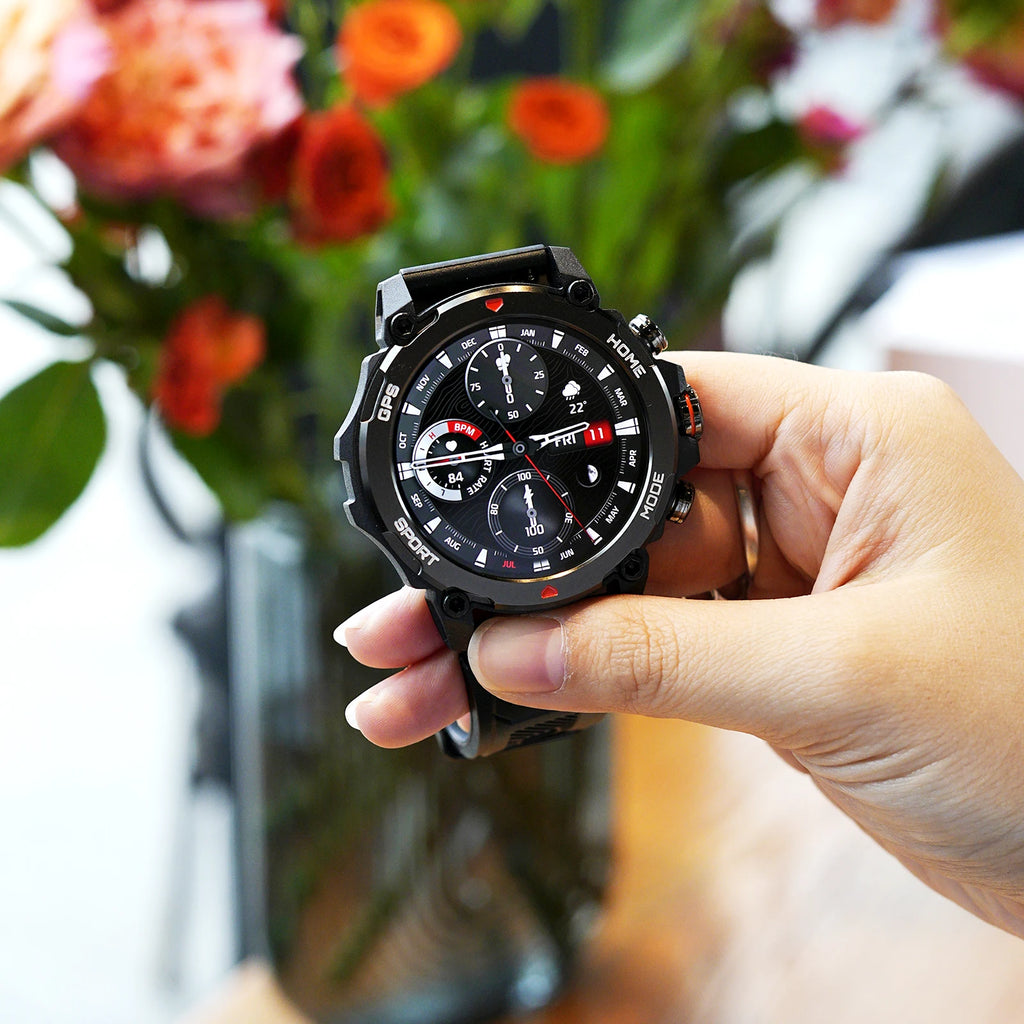 Smartwatch AURAFIT GPS-G6 2025 | AMOLED 1.43" | GPS 6 Satélites | 3ATM | AI GPT | 100+ Deportes