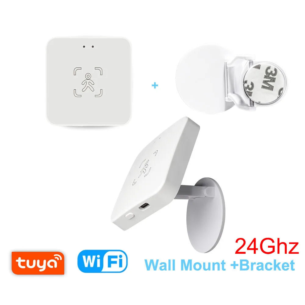 Sensor de Presencia Humana Tuya 24GHz MmWave | Zigbee & WiFi | Radar Inteligente | Compatible Home Assistant