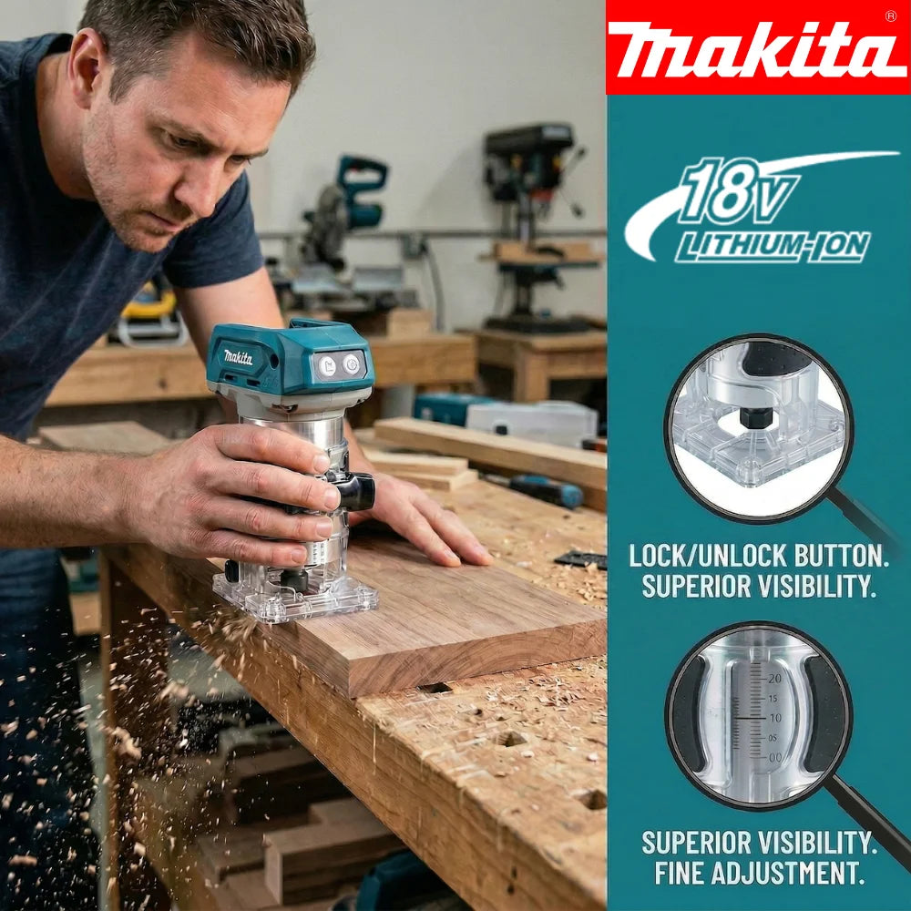 Makita DRT50 | 18V Brushless Wood Trimmer | EU