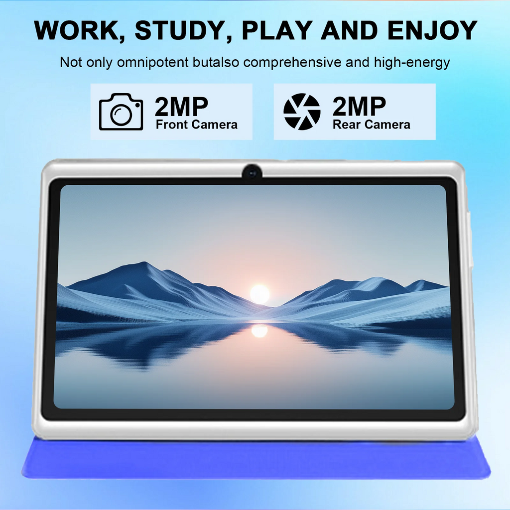 Tablet COLORROOM 7" | Android 11 | 6GB RAM + 32GB | Quad-Core | WiFi | 3000mAh | Con Funda de Cuero | 4 Colores