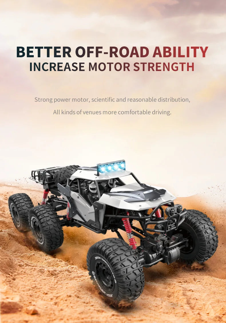 Large RC Off-Road Car — 4WD Remote Control Monster Truck | Kids & Adults