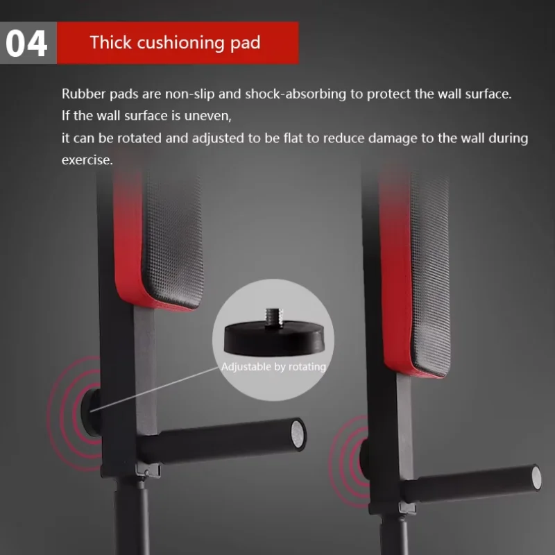 Wall Mounted Pull Up Bar | Multifunctional Home Gym Steel Bar | Chin-Up, Leg Raise & Core Training