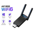Adaptador USB WiFi 6 1800Mbps | Doble Banda 5GHz/2.4GHz | USB 3.0 | Antena Alta Ganancia | Windows 10/11