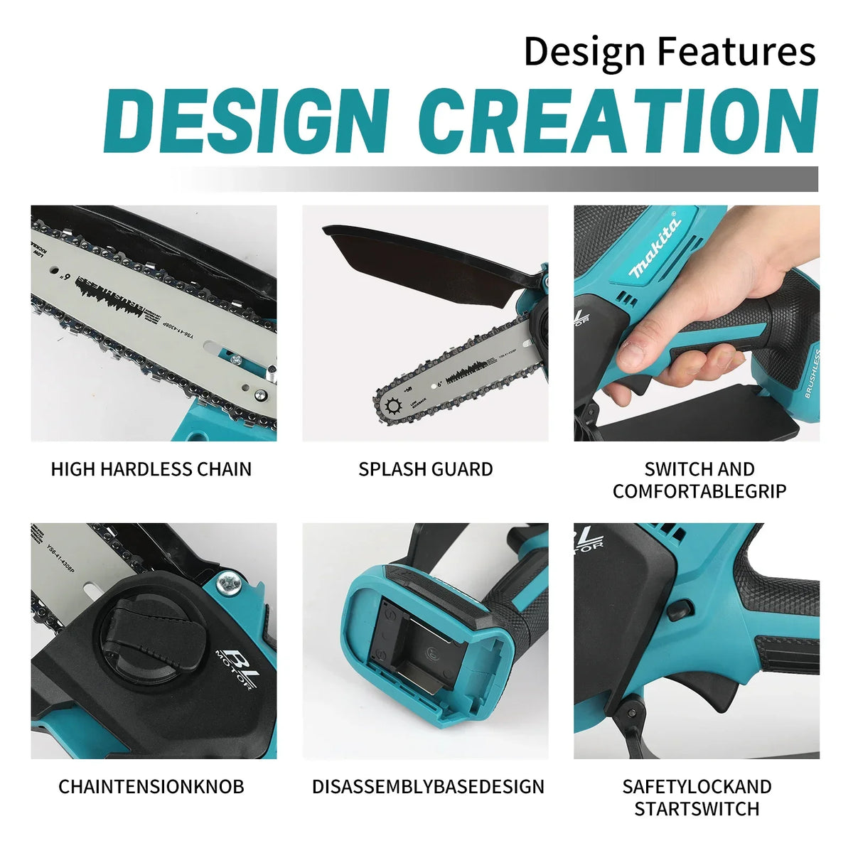 Makita UC286 | 18V Brushless Mini Chainsaw | 6in
