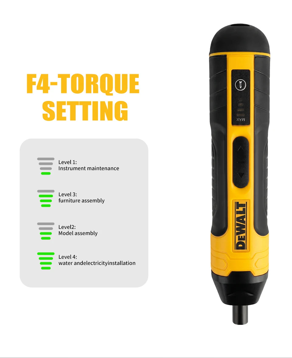 DEWALT DCF681 | Rechargeable Cordless Screwdriver | 5 N·m | 1/4 in Hex