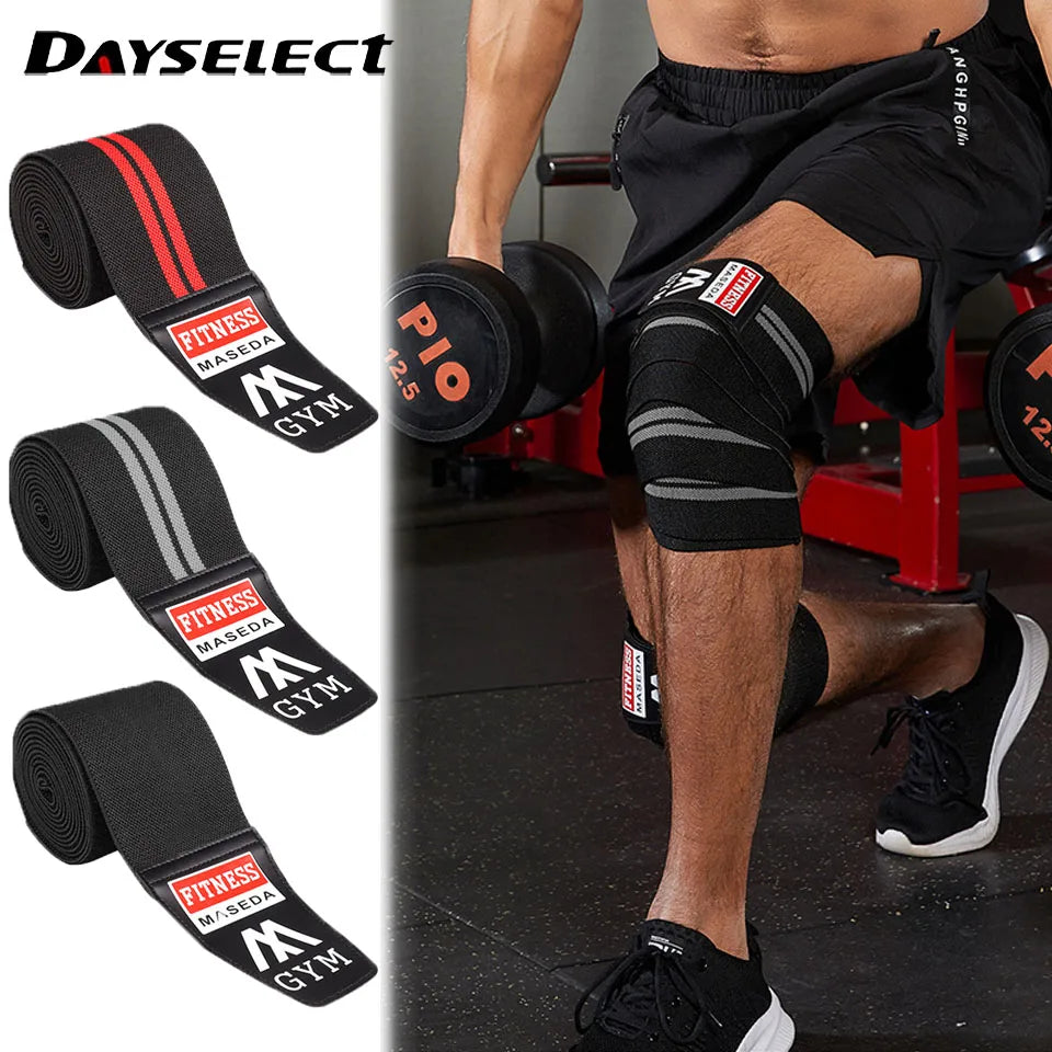 Dayselect Knee Wrap | Adjustable 200 × 8 cm Strap | 1 Piece