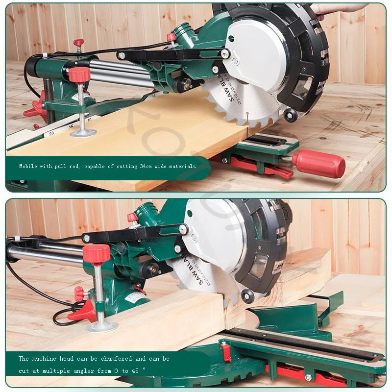 KOTUMY 8-Inch Sliding Miter Saw | Laser Guide | 1700W