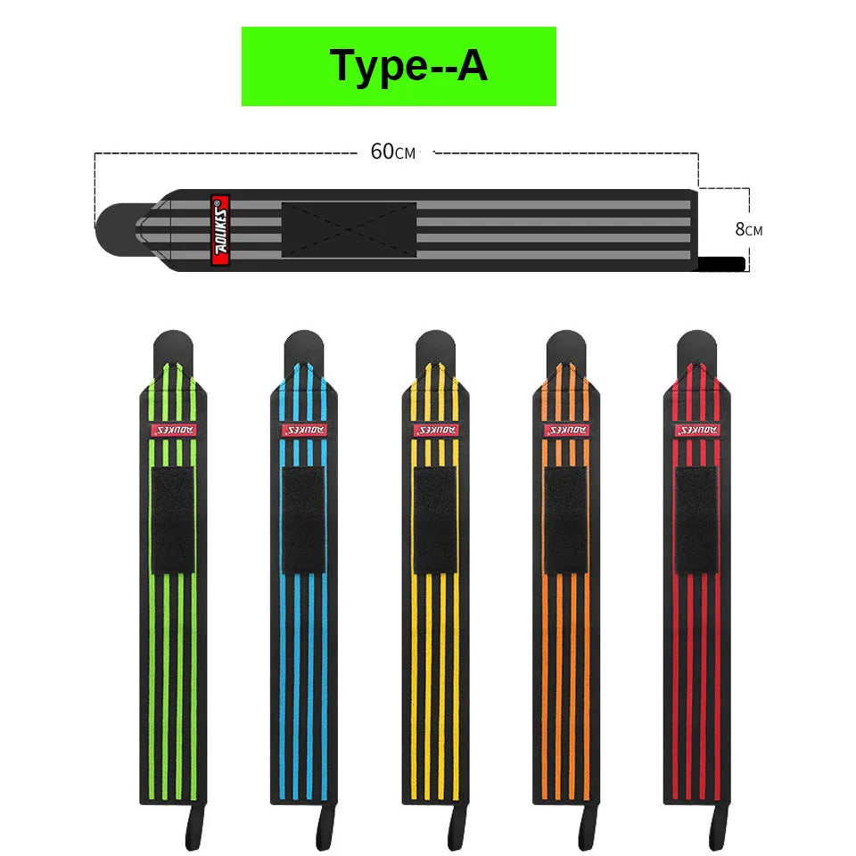 AOLIKES Weightlifting Wrist Wraps | Professional Support & Thumb Loop | Powerlifting & Gym