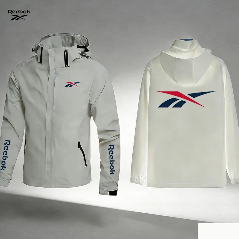Reebok Men's Hooded Jacket | Removable Hood & Zip Front | Outdoor Casual Wear