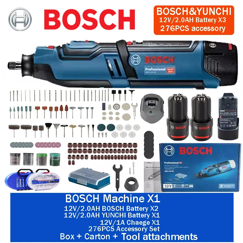 Bosch GRO 12V-35 | Cordless Rotary Tool | Battery Kits