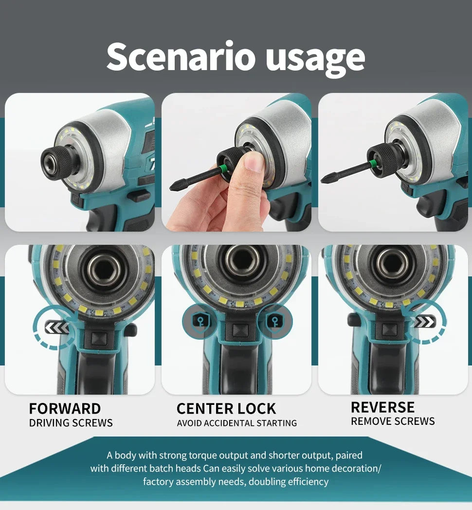 Makita DTD173 / DTW285 | 18V Brushless Impact Tools | Tool Set