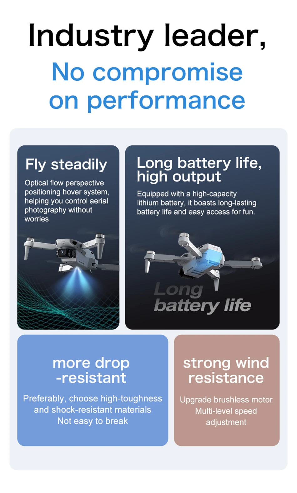 Dron Aeri100 VR – Cámara 8K HD, Motor Brushless, GPS, Evitación 360°, Diseño Aerodinámico 1:1