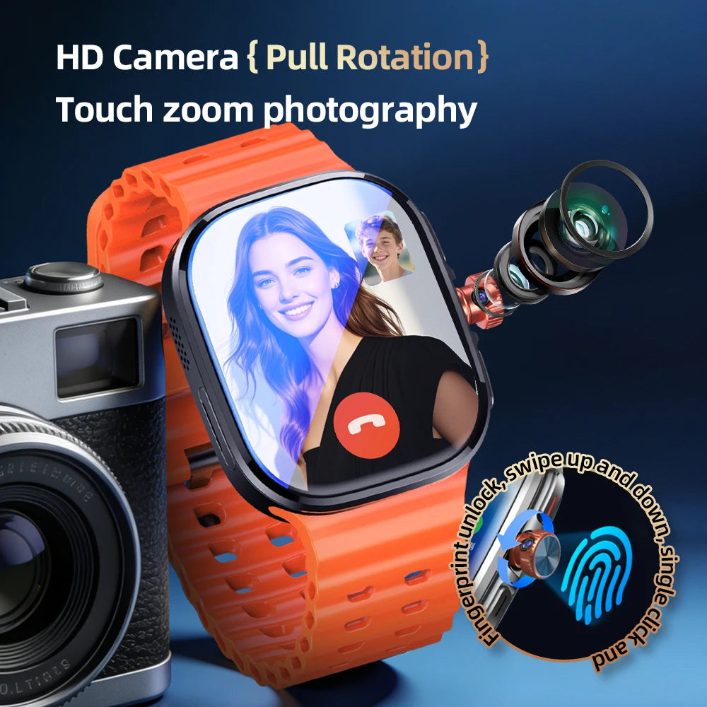 Smartwatch Android 13 5G LTE | AMOLED 2.29" | 800MP Pull-out Camera | SIM Card | GPS | 1500mAh | Smartwatch Android 13 5G LTE | AMOLED 2.29" | Cámara Giratoria 800W | Tarjeta SIM | GPS | 1500mAh