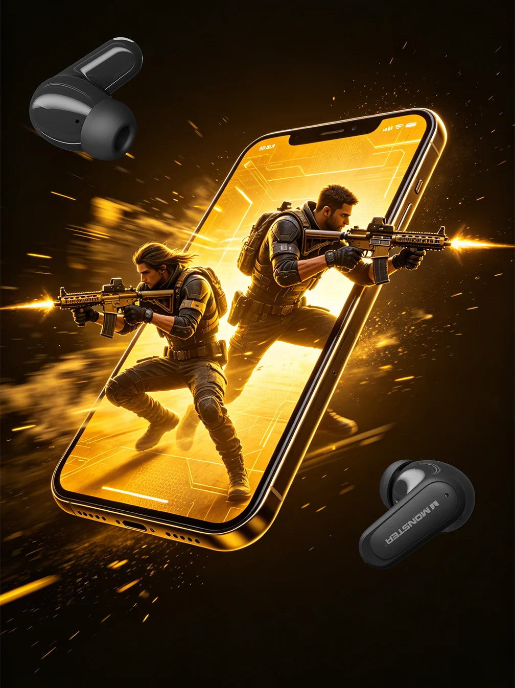 Monster HT20 - Auriculares Inalámbricos Bluetooth 6.0 con ANC | TWS In-Ear