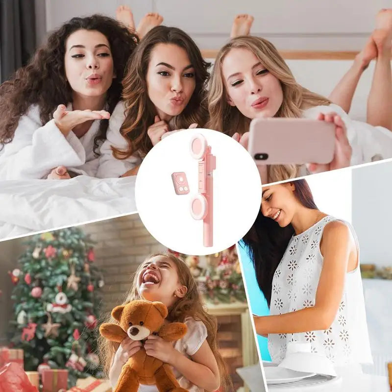 Rondaful Selfie Stick Tripod | Dual Fill Lights, Up to 170 cm | Trípode para Móvil