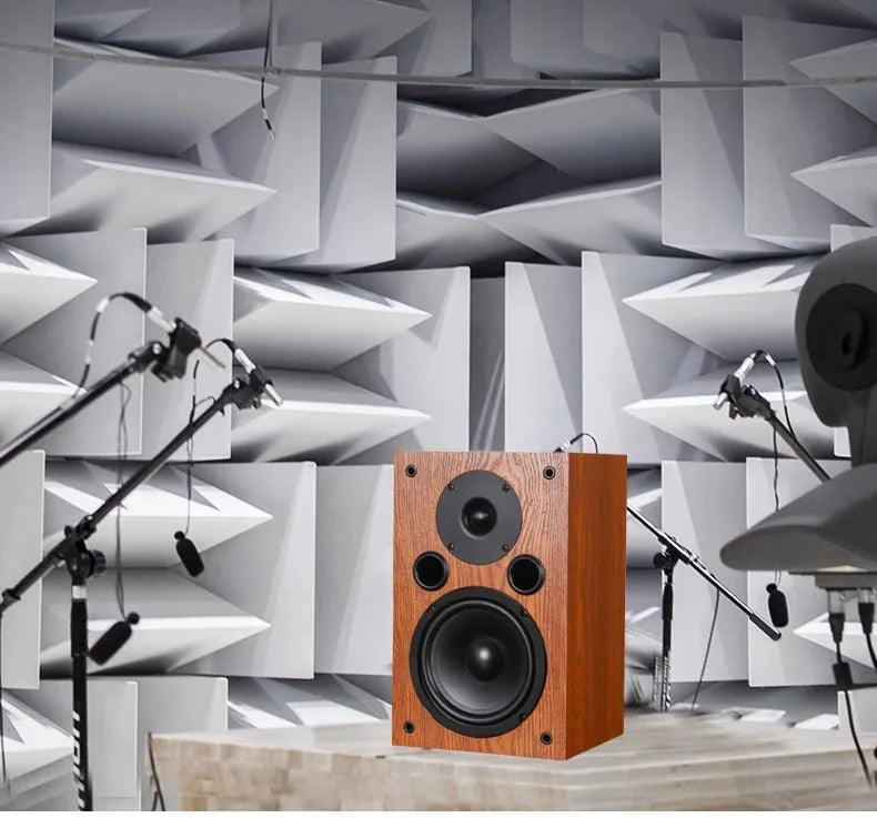 LONVIN D2/D3 | Bocinas Pasivas HIFI 6.5" | 2 Vías, Silk Dome Tweeter, Madera MDF