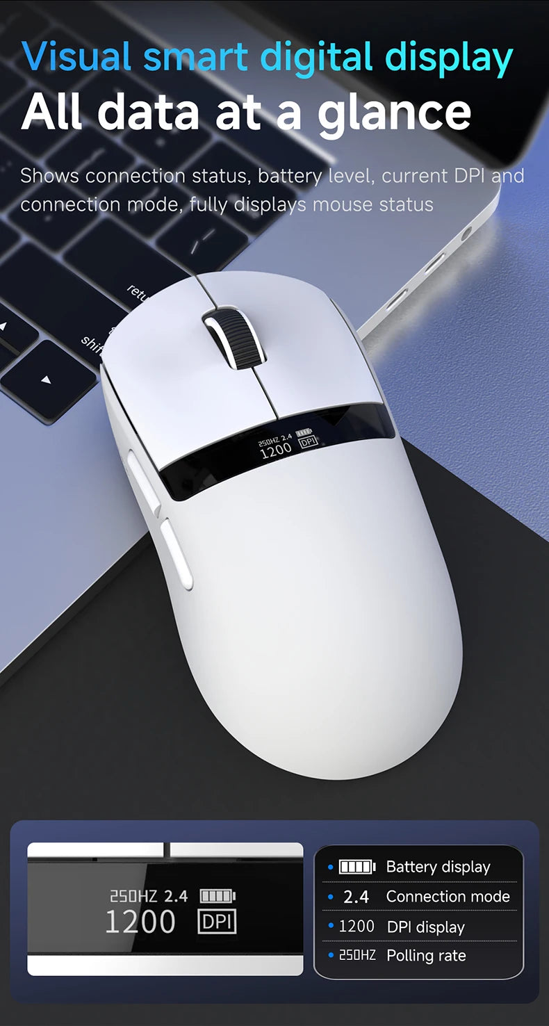 Ajazz AJ139 V2 MC Wireless Gaming Mouse | 12000 DPI
