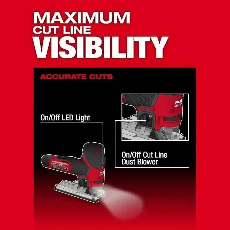 Milwaukee-Compatible M12 FJS/2545 | Brushless Cordless Jig Saw