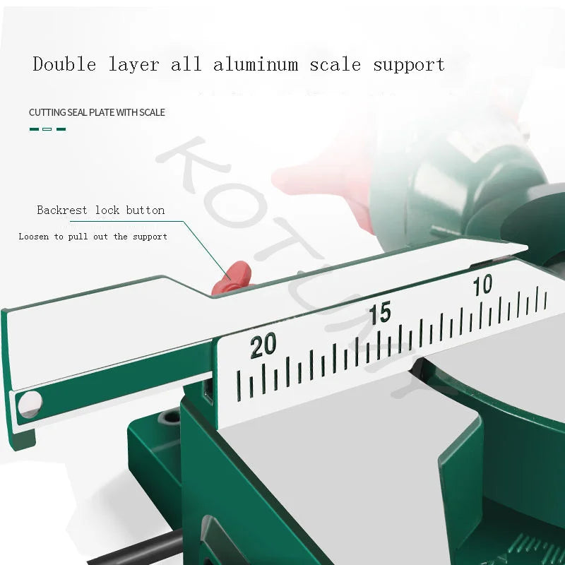 KOTUMY 8-Inch Sliding Miter Saw | Laser Guide | 1700W