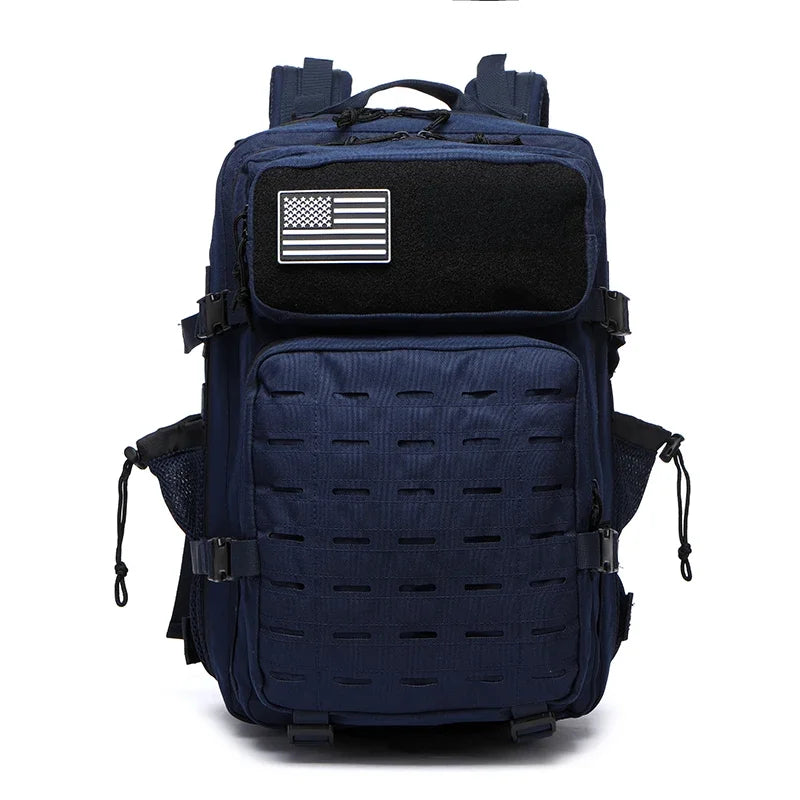Waterproof Backpack 25L/50L | Gym, Hiking, Travel & Laptop Bag | Dual Bottle Holders | 12 Colors