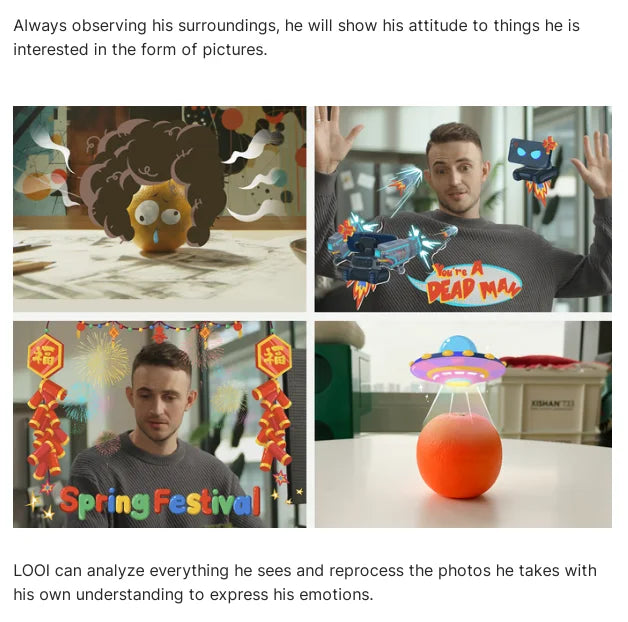 LOOI Robot — AI Mini Robot with Voice & ChatGPT | Smart Learning Companion