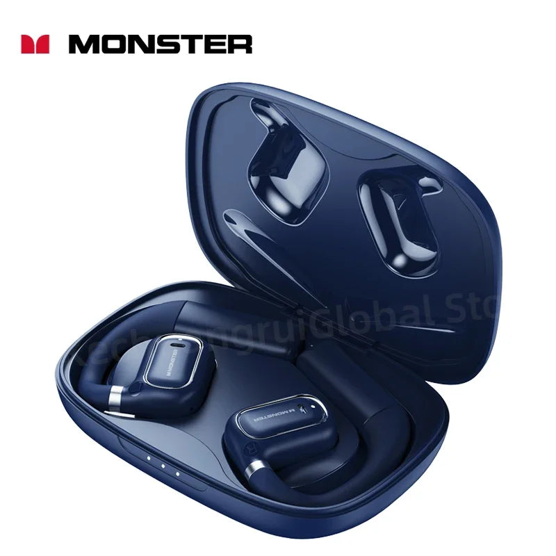Monster XKO01 - Auriculares TWS Bluetooth 5.3 | 28h Batería | ENC | Ear Hook