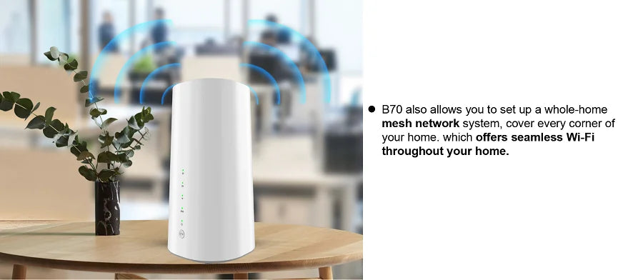 Router 5G AX3600 WiFi 6 | SIM & eSIM | CPE Indoor | Mesh | 5G/4G/3G | Hotspot Inalámbrico | VoLTE