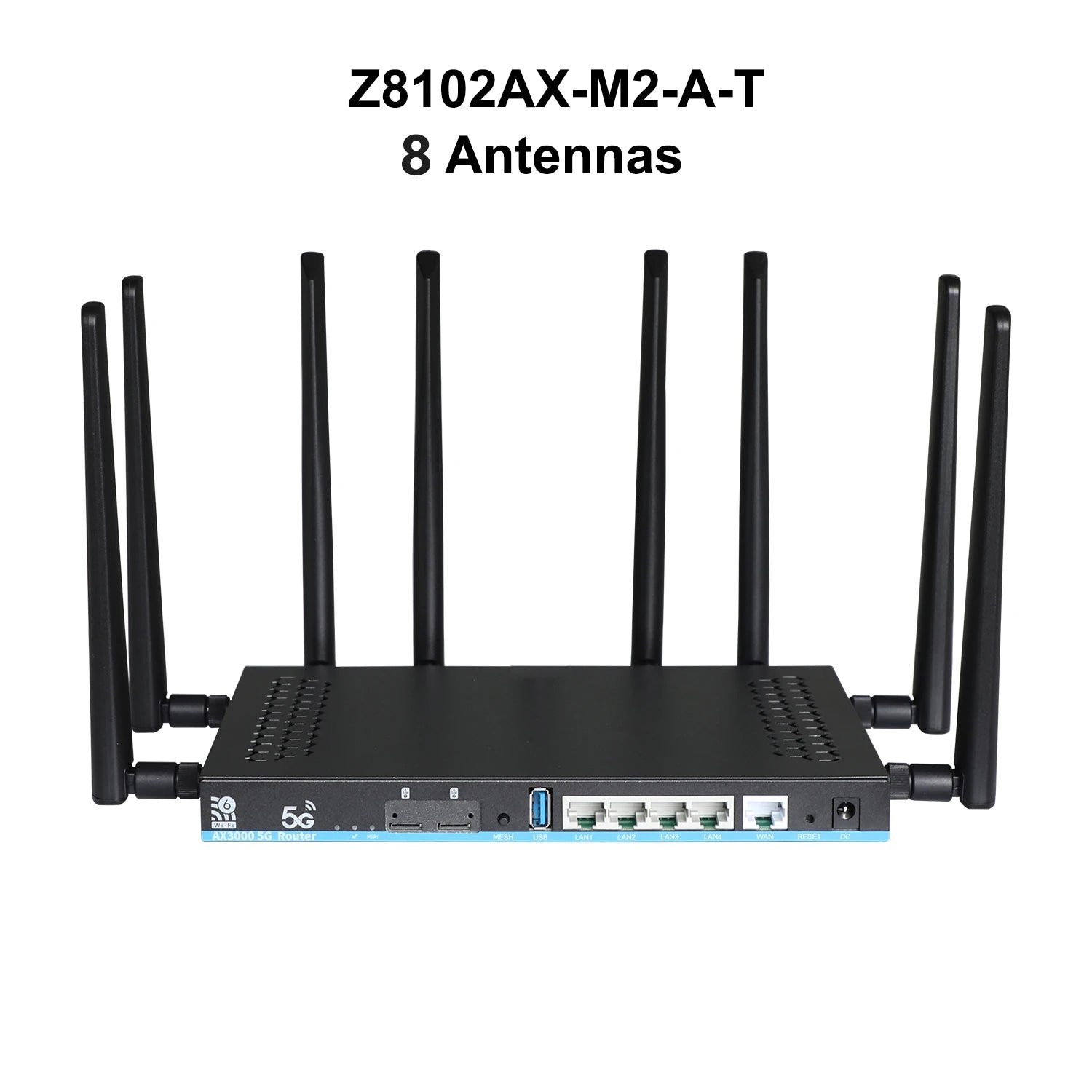 Router WiFi 6 5G AX3000 Dual SIM | Mesh 3000Mbps | DDR4 1GB | 12 Antenas MU-MIMO | OpenWrt | USB 3.0