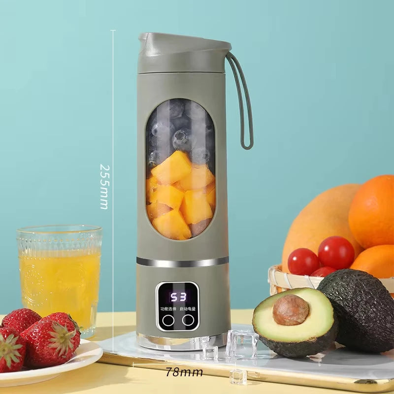 Portable Blender | 450ml & 12 Blades | USB Rechargeable