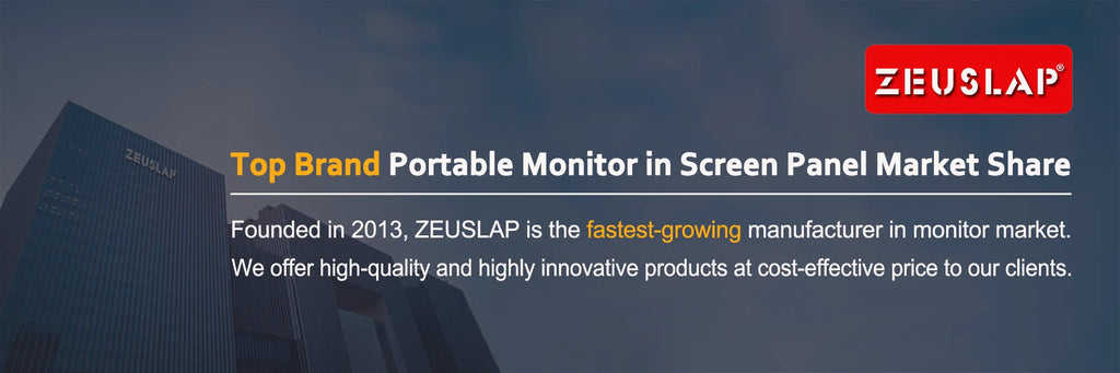 ZEUSLAP P16T | Monitor Portátil Táctil 16" 1200P IPS | 100% sRGB, HDR10, Type-C, VESA