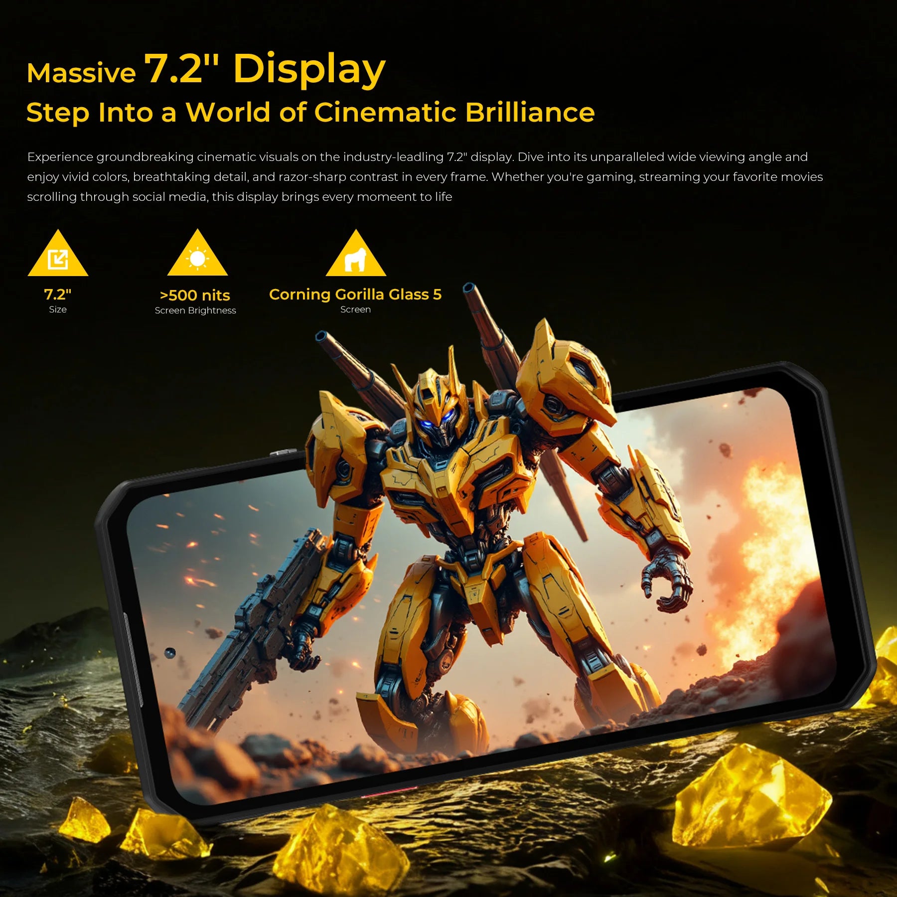 OUKITEL WP60 | Rugged Smartphone 5G 10000mAh 108MP 120Hz | Android 15 NFC
