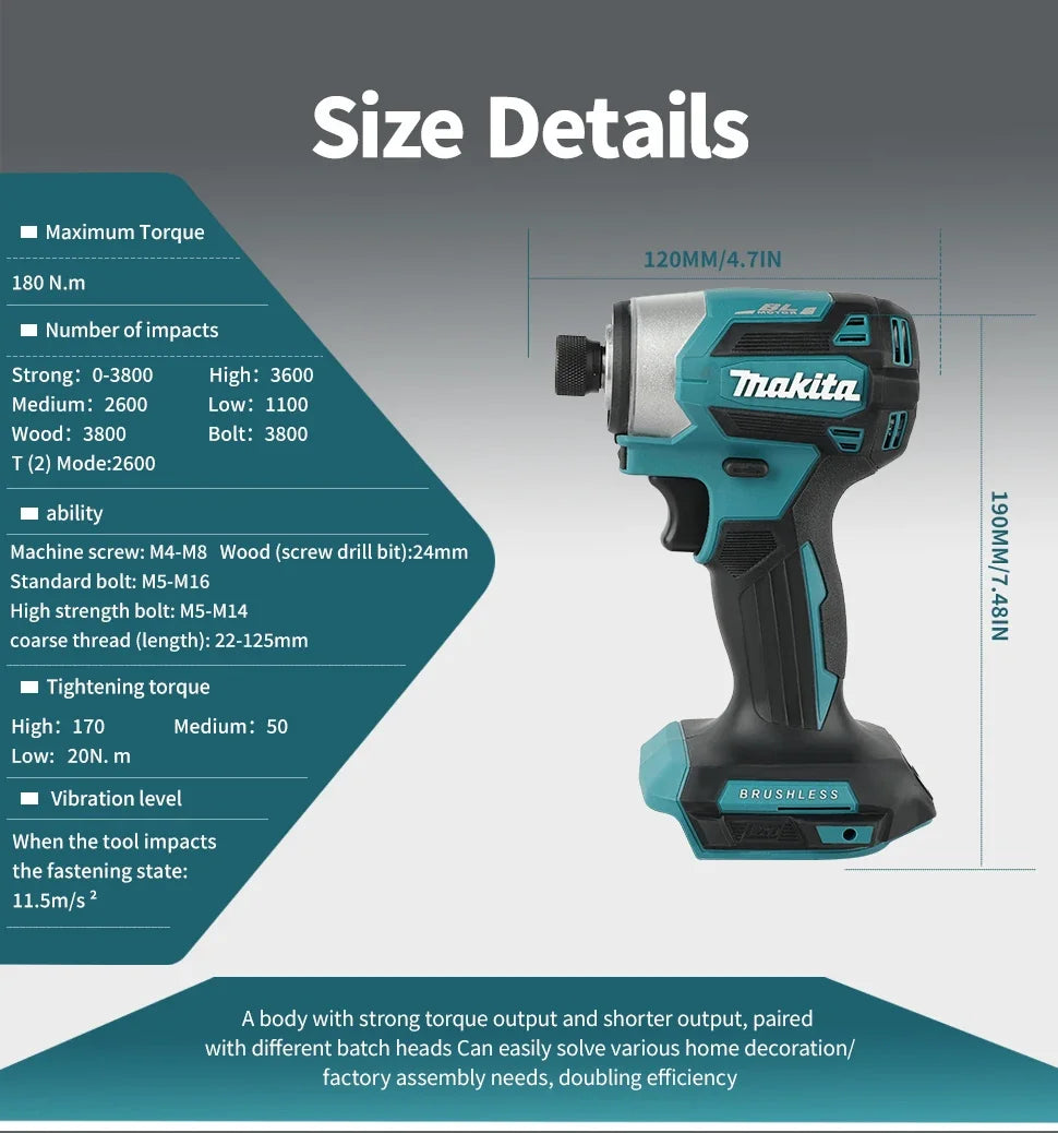 Makita DTD173 / DTW285 | 18V Brushless Impact Tools | Tool Set