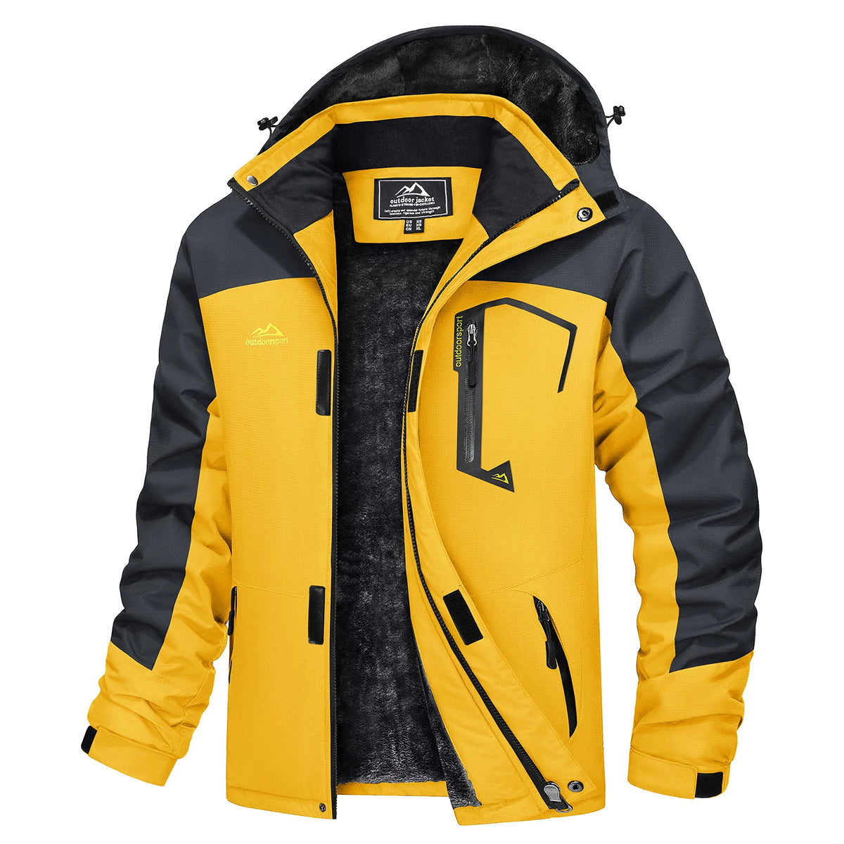 MAGCOMSEN Men's Winter Jacket | Fleece Lined | Ski & Hiking
