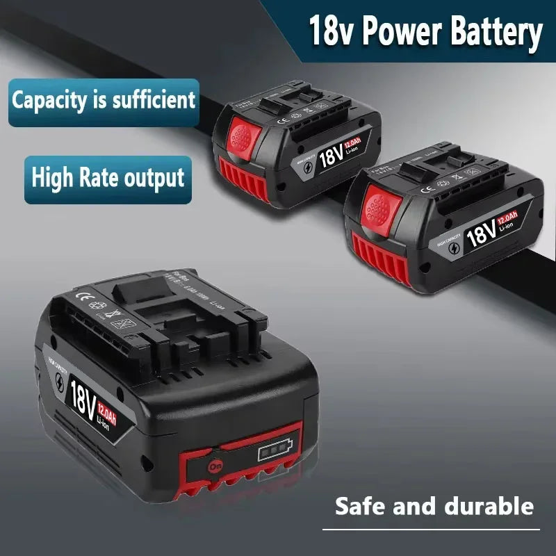 Bosch-Compatible 18V Batteries | 8Ah-12Ah | Chargers & Kits