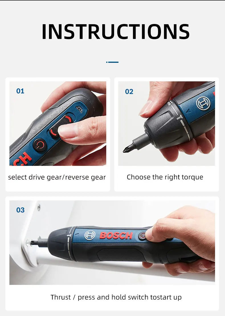Bosch GO 2 | 3.6V Cordless Screwdriver | USB Charging