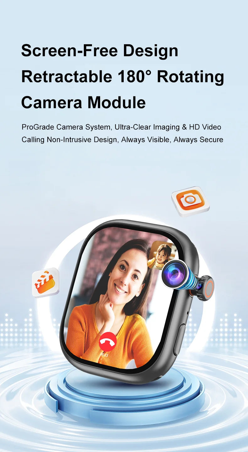 S10 Smartwatch Android 4G LTE | AMOLED 2.06" | Rotating Camera | SIM Card | GPS | WiFi | Men Women Kids | S10 Smartwatch Android 4G LTE | AMOLED 2.06" | Cámara Giratoria | Tarjeta SIM | GPS | WiFi | Hombre Mujer Niños