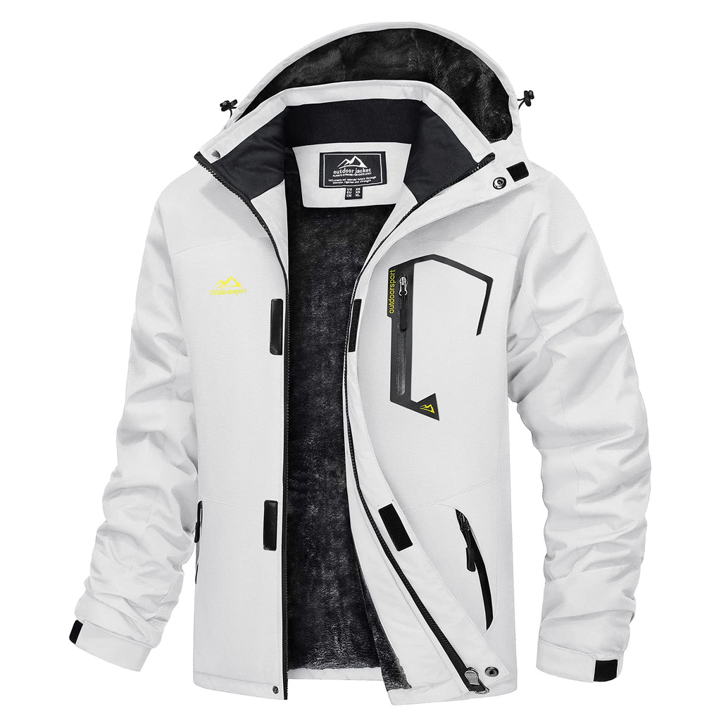 MAGCOMSEN Men's Winter Jacket | Fleece Lined | Ski & Hiking