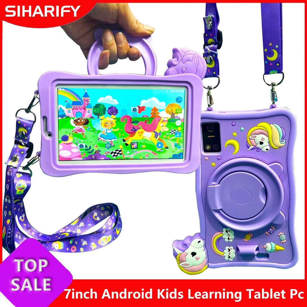 Tablet Infantil SIHARIFY 7" | Android 13 | 6GB RAM + 256GB | Quad-Core | WiFi | 5000mAh | Educativa | 4 Colores