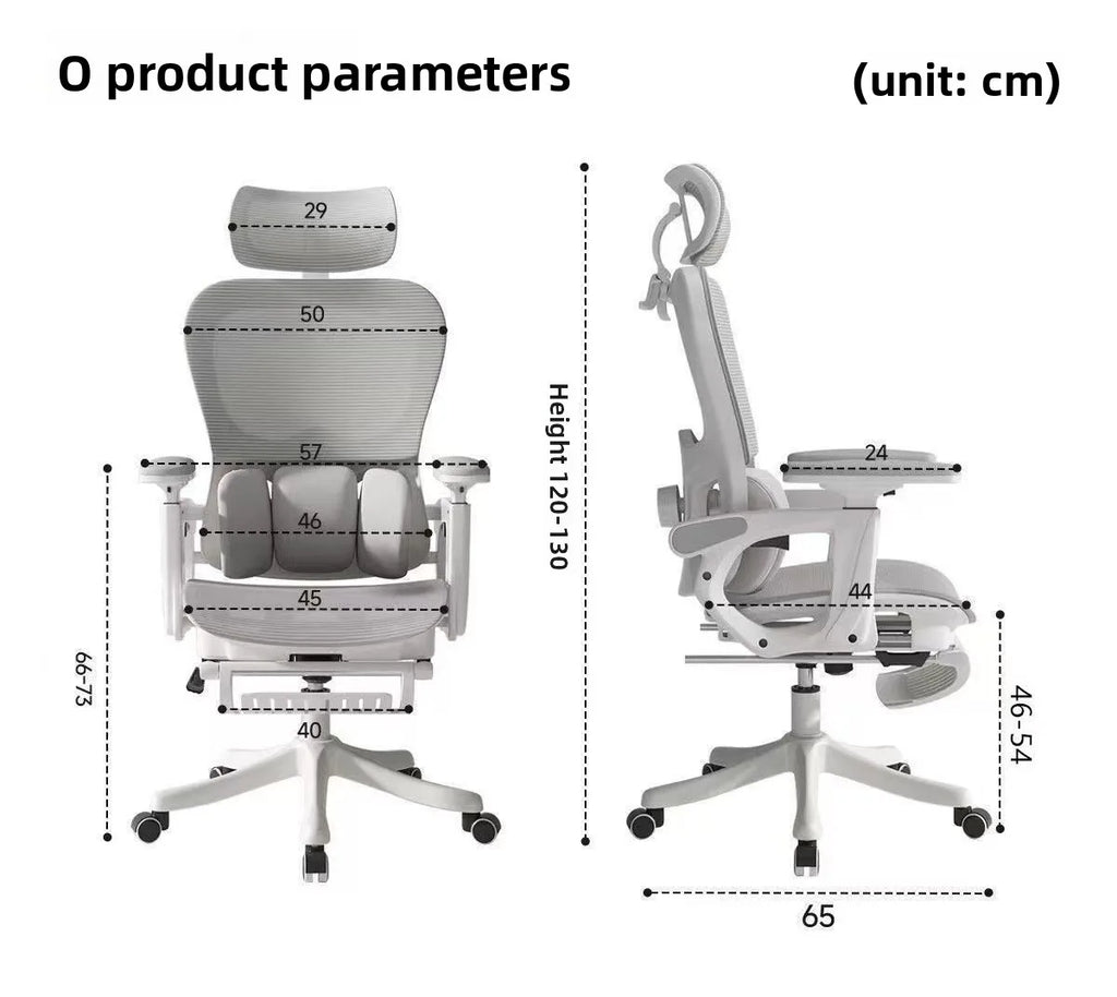 Ergonomic Mesh Office Chair | 6D Armrests | 135° Recline