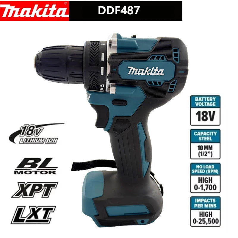 Makita DDF487 | 18V Brushless Drill | No Battery