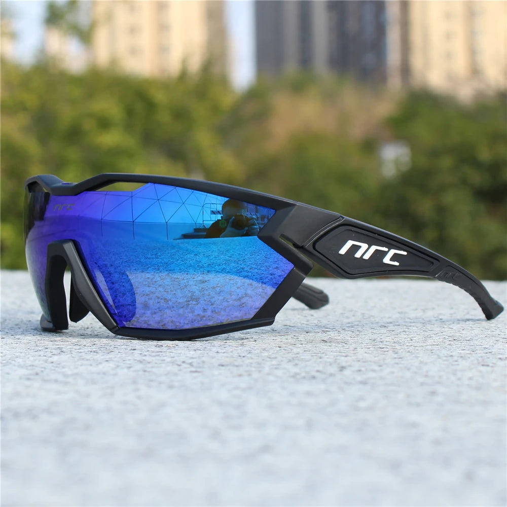 NRC X2 PRide Gafas de Ciclismo con 3 Lentes – Hombre/Mujer, MTB, Bicicleta, UV400