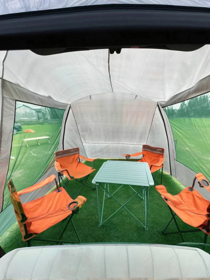 SUV Car Tail Tent | 3-4 Person Waterproof Camping Tent | Tunnel & Dome Style | UPF50 PU3000mm