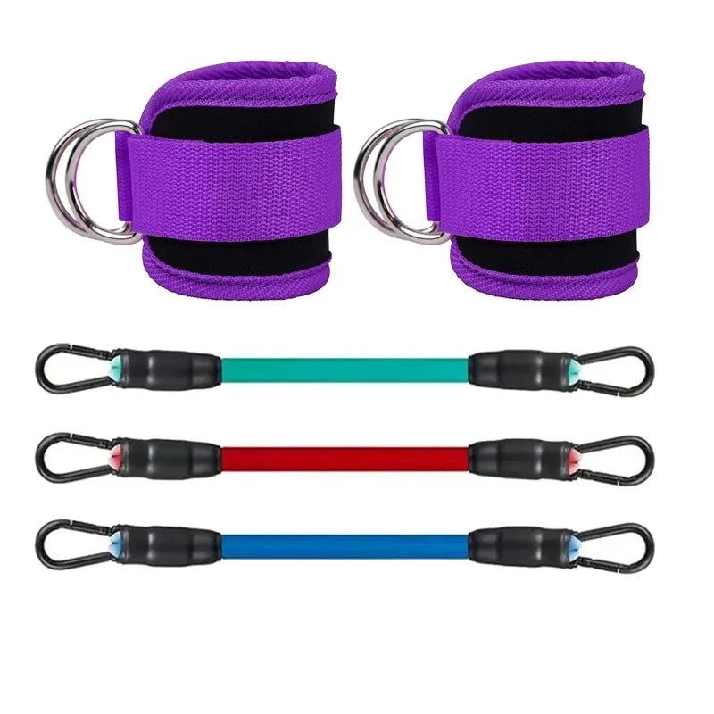 Bandas de Resistencia con Tobillar | Fitness, Glúteos y Cadera, Gym y Casa