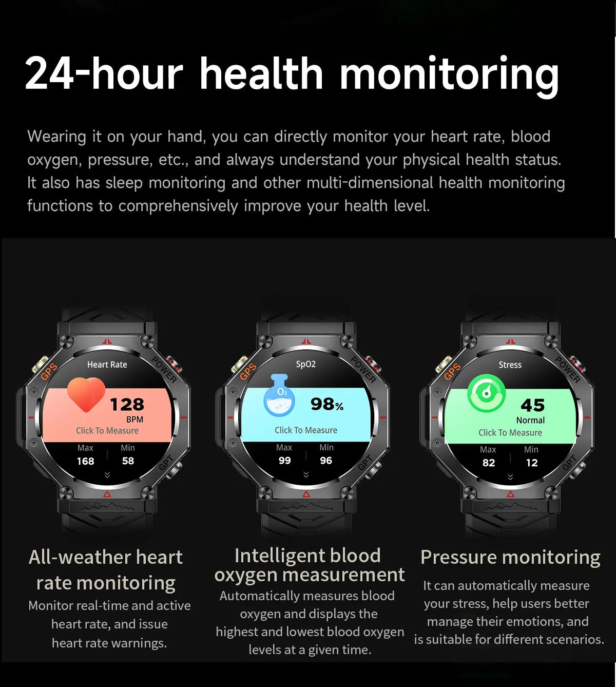 Military GPS Smartwatch 2025 | AMOLED 1.39" | 107 Sports Modes | Bluetooth Calling | Men Women | Smartwatch Militar GPS 2025 | 107 Modos Deportivos | Llamadas Bluetooth | Hombre Mujer